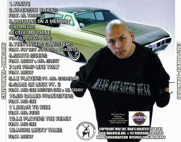 Crazy Downer - Down 2 Ride Chicano Rap